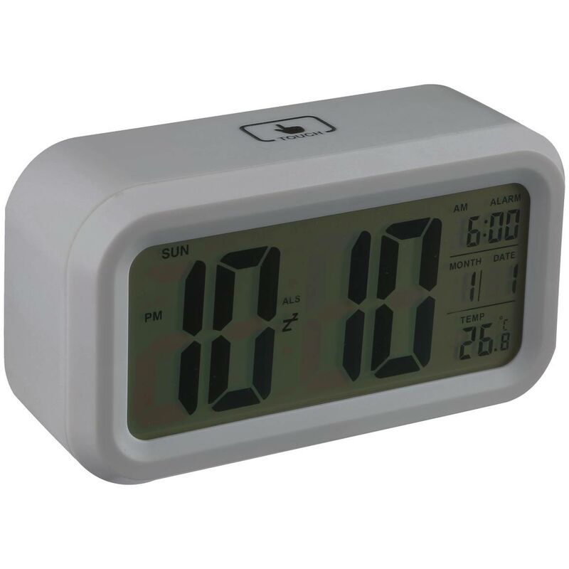 foto del prodotto atmosphera - sveglia digitale 13,8x7,7 cm - grigio cr ateur d'int rieur