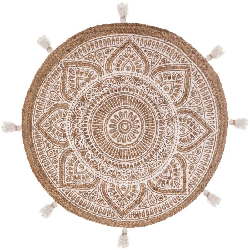 foto del prodotto atmosphera tappeto con nappe di iuta rosalie d78cm cr ateur d int rieur