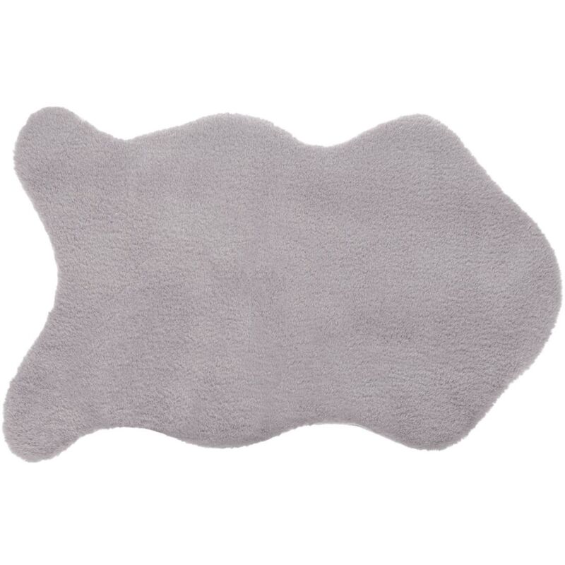 foto del prodotto atmosphera tappeto effetto pelliccia grigio 60x90cm cr ateur d int rieur