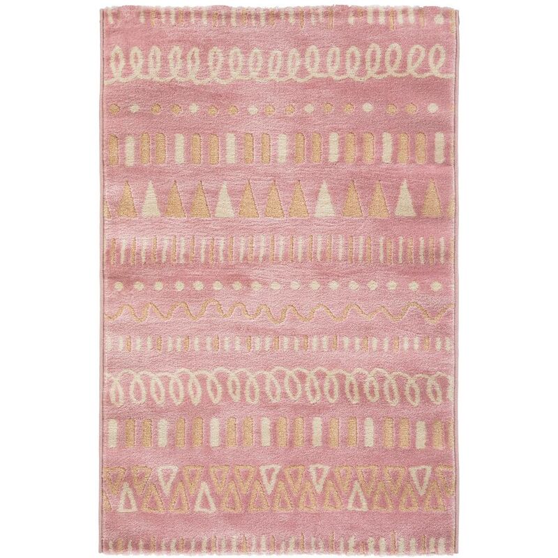 foto del prodotto atmosphera tappeto in iuta girly 100x150cm rosa cr ateur d int rieur
