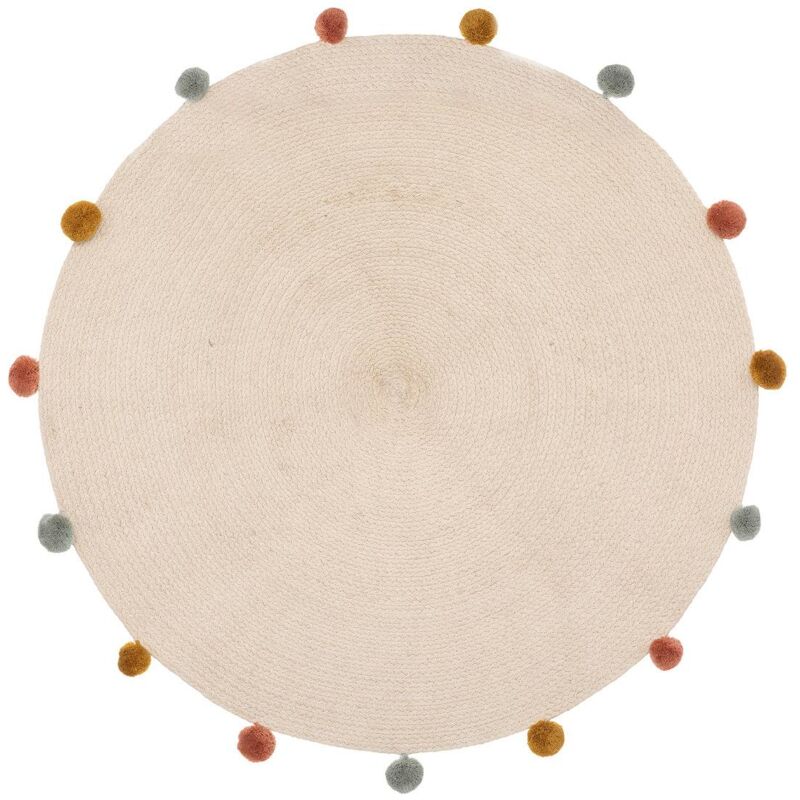 foto del prodotto atmosphera tappeto per bambini harlequin beige d90cm cr ateur d int rieur
