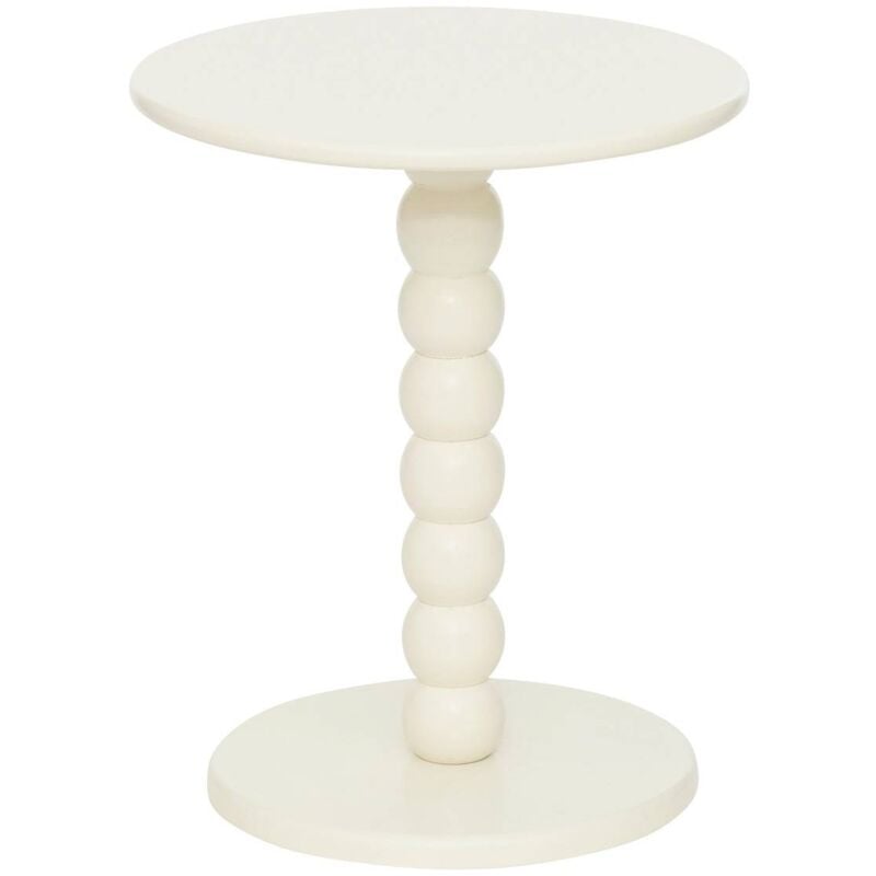 foto del prodotto atmosphera tavolino chamlo bianco avorio d38cm cr ateur d int rieur