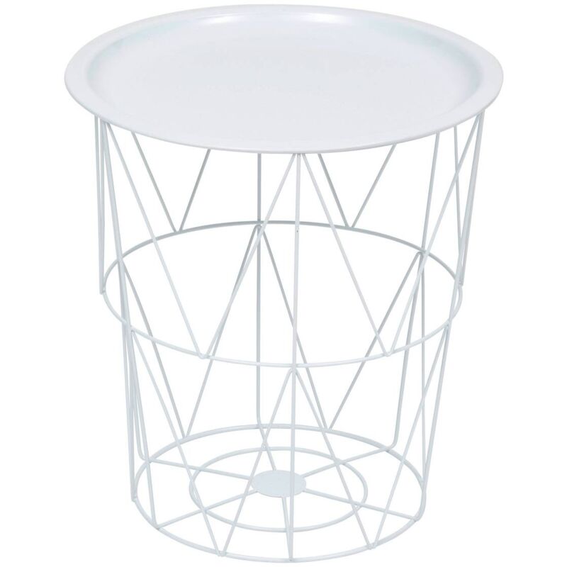 foto del prodotto atmosphera tavolino kumi bianco 40x37x37cm cr ateur d int rieur