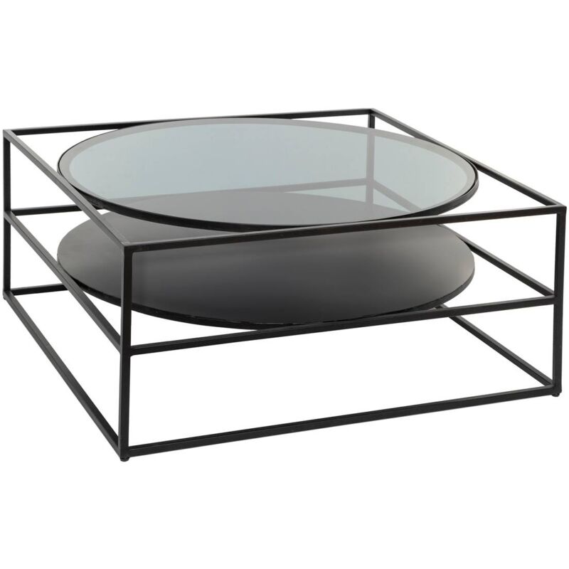 foto del prodotto atmosphera tavolino yoho nero 90x90cm cr ateur d int rieur