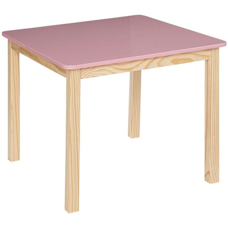foto del prodotto atmosphera tavolo classic in pino e legno 60x60cm rosa cr ateur d int rieur