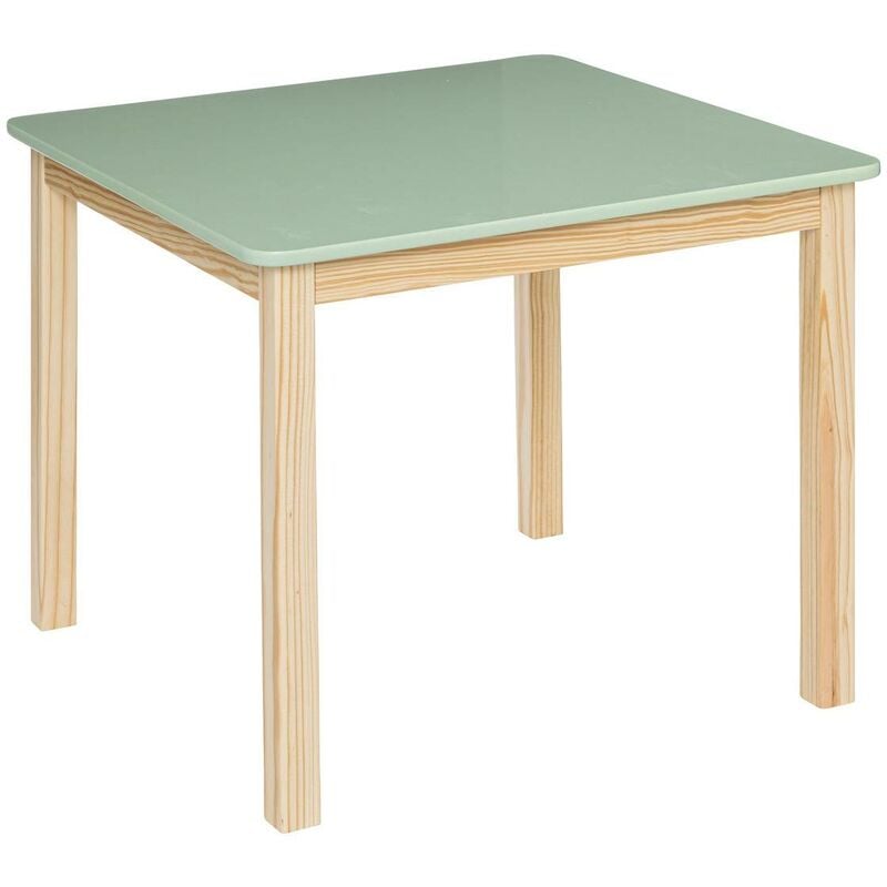 foto del prodotto atmosphera tavolo classic in pino e legno 60x60cm verde cr ateur d int rieur