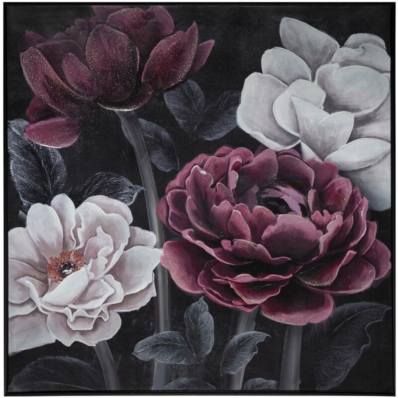 foto del prodotto atmosphera tela dipinta fleur 58x58cm cr ateur d int rieur