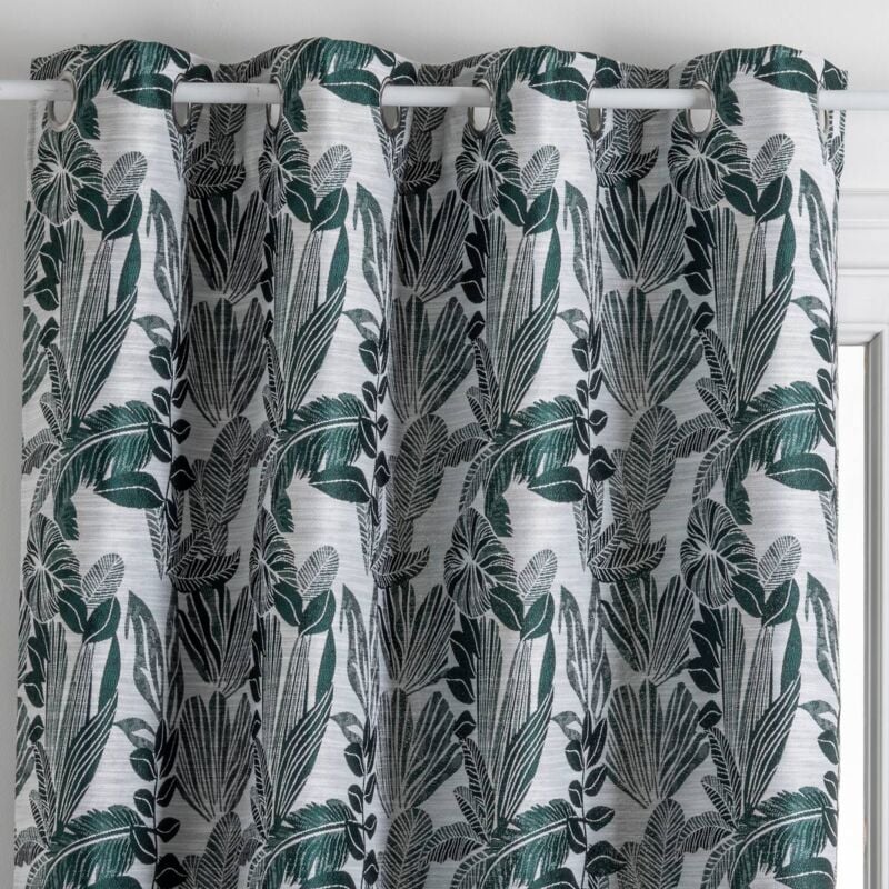 foto del prodotto atmosphera tenda bejuco motivo jacquard verde cedro 140x260cm cr ateur d int rieur