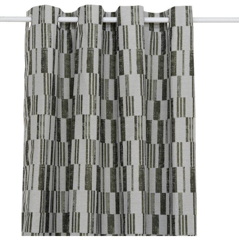 foto del prodotto atmosphera tenda jacquard leyna verde cachi 140x260cm cr ateur d int rieur