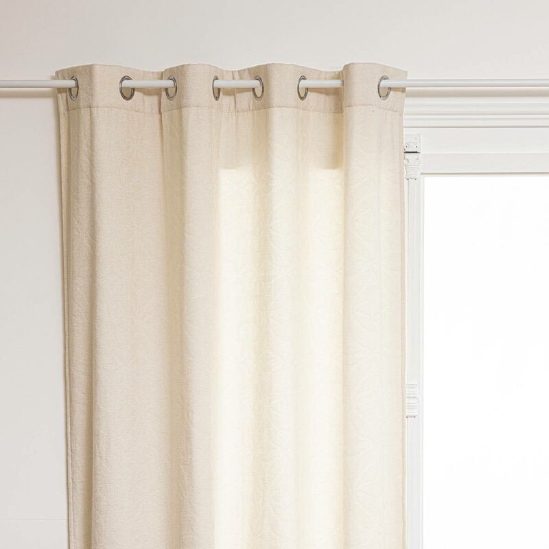foto del prodotto atmosphera tenda metallica zuri 140x260cm bianco avorio cr ateur d int rieur