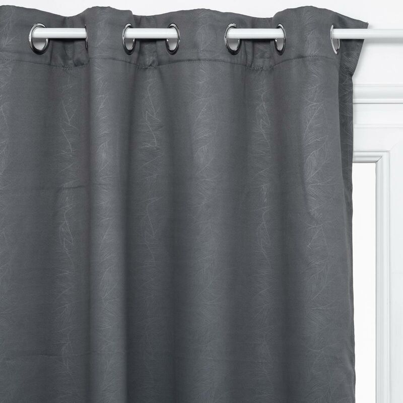 foto del prodotto atmosphera tenda oscurante feuilles grigio ardesia 140x260cm cr ateur d int rieur