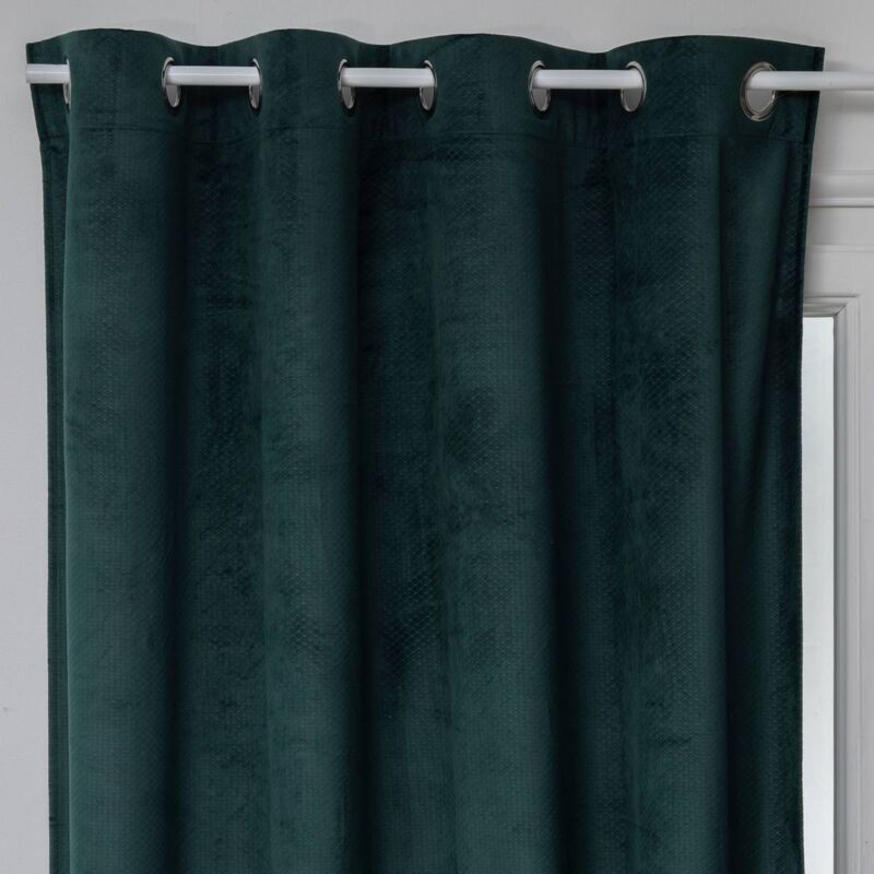 foto del prodotto atmosphera tenda oscurante otto in velluto verde cedro 140x260cm cr ateur d int rieur