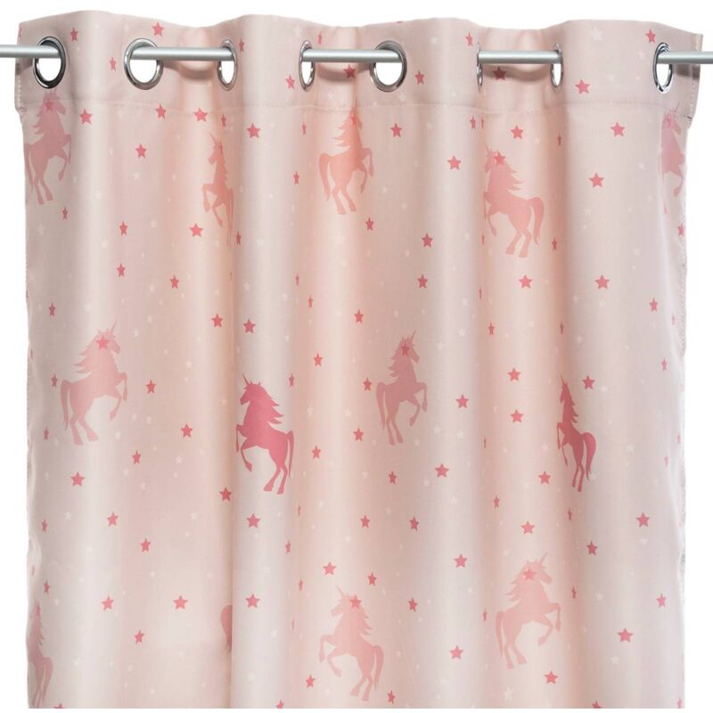 foto del prodotto atmosphera tenda oscurante unicorno rosa chiaro per bambini 140x250cm cr ateur d int rieur