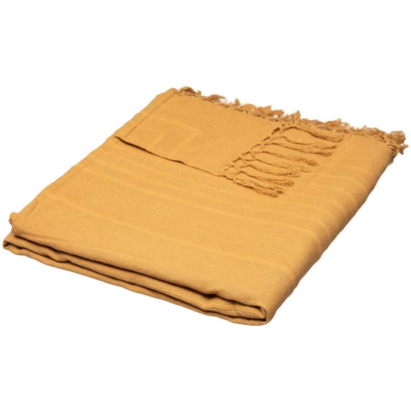 foto del prodotto atmosphera trapunta in cotone giallo senape 230x250cm cr ateur d int rieur