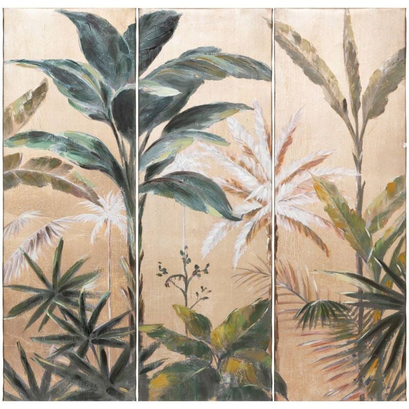 foto del prodotto atmosphera trittico stampato jungle 90x90cm cr ateur d int rieur