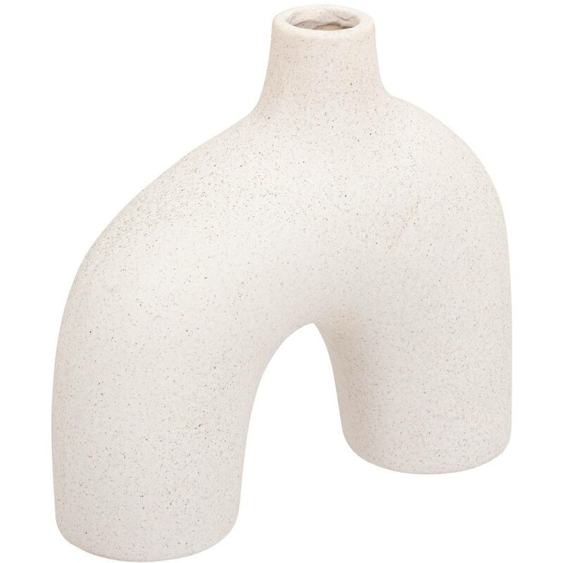foto del prodotto atmosphera vaso a fiocco asy h18cm bianco cr ateur d int rieur