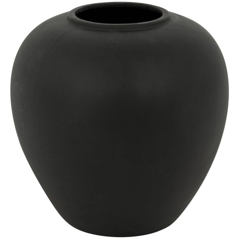foto del prodotto atmosphera vaso a sfera in ceramica nera rily h22cm cr ateur d int rieur