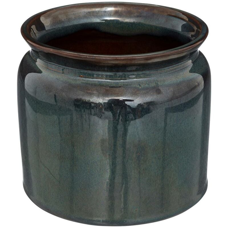foto del prodotto atmosphera vaso bota in ceramica blu d16cm cr ateur d int rieur