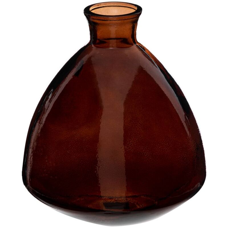foto del prodotto atmosphera vaso candy in vetro riciclato marrone h19cm cr ateur d int rieur