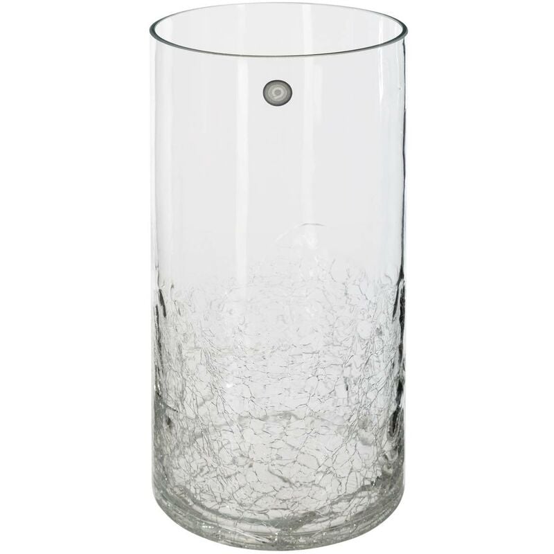 foto del prodotto atmosphera vaso cilindrico in vetro craquel h30cm cr ateur d int rieur