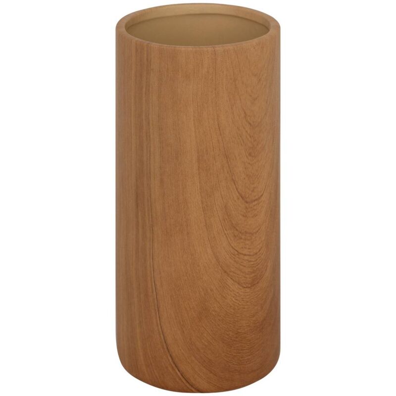 foto del prodotto atmosphera vaso cilindrico sao in ceramica marrone h20cm cr ateur d int rieur