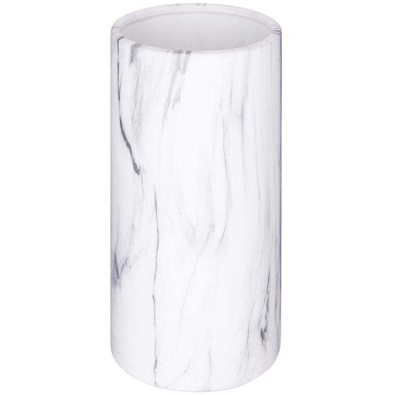 foto del prodotto atmosphera vaso cilindrico suite 54 in marmo bianco h20cm cr ateur d int rieur