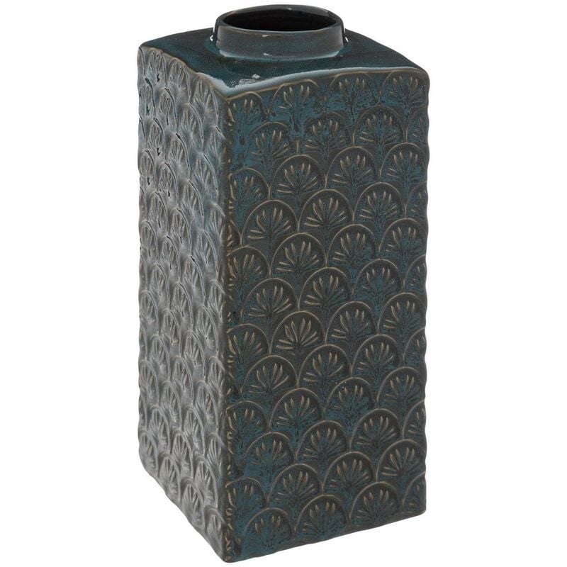 foto del prodotto atmosphera vaso in ceramica jiling h24,5 cm blu cr ateur d int rieur