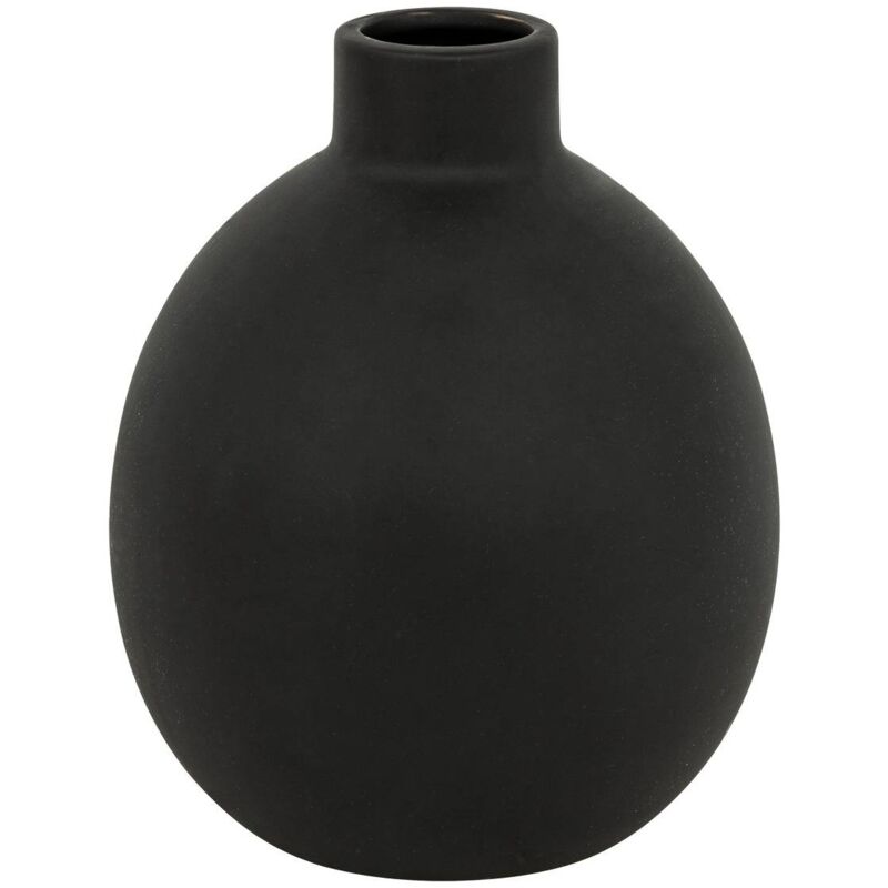 foto del prodotto atmosphera vaso in ceramica nera rily h18cm cr ateur d int rieur
