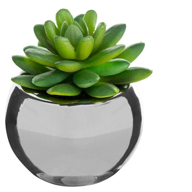 foto del prodotto atmosphera vaso in ceramica vegetale verde h.15 modello h cr ateur d int rieur