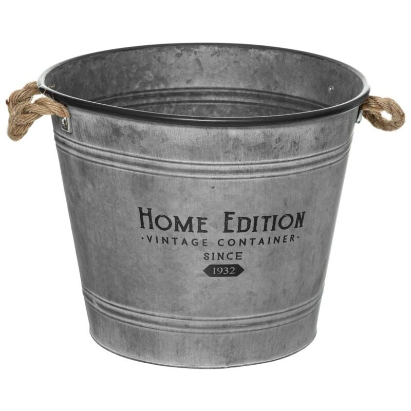 foto del prodotto atmosphera vaso in metallo grigio 37,5 cm cr ateur d int rieur