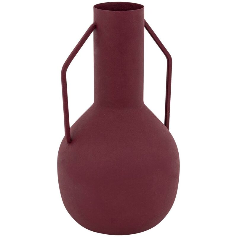 foto del prodotto atmosphera vaso in metallo rosso rubino sylvain h20cm cr ateur d int rieur
