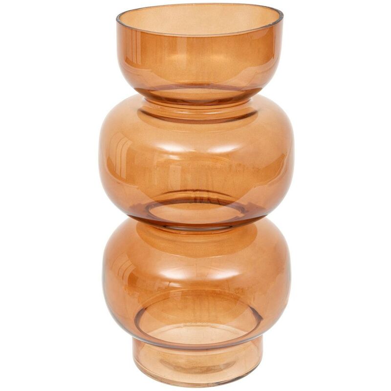 foto del prodotto atmosphera vaso in vetro be vintage h25cm ambra cr ateur d int rieur