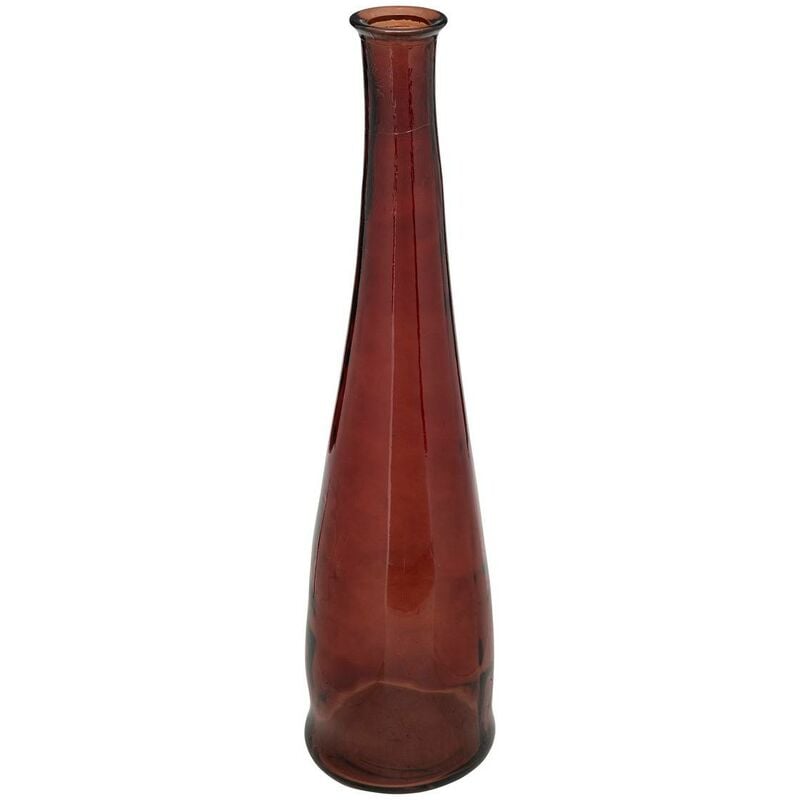 foto del prodotto atmosphera vaso lungo uly in vetro riciclato h80cm ambra cr ateur d int rieur