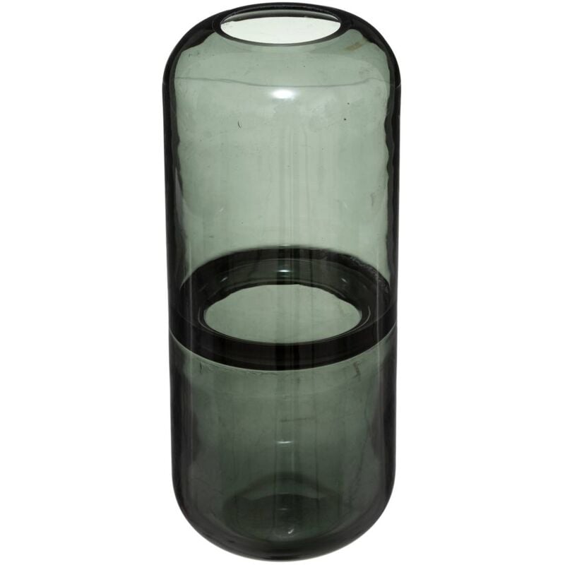 foto del prodotto atmosphera vaso per bottiglie line in vetro grigio h25cm cr ateur d int rieur