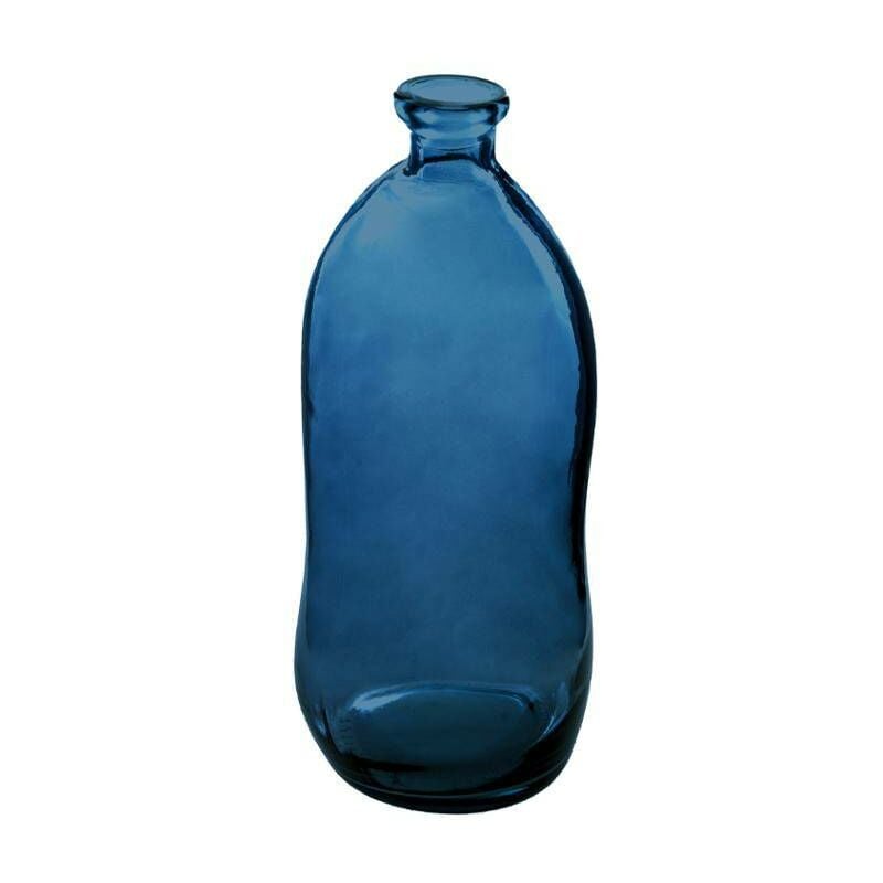 foto del prodotto atmosphera vaso uly in vetro riciclato blu tempesta h35cm cr ateur d int rieur