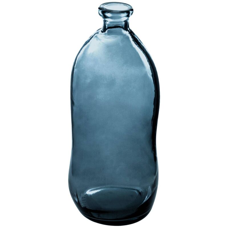 foto del prodotto atmosphera vaso uly in vetro riciclato blu tempesta h73cm cr ateur d int rieur