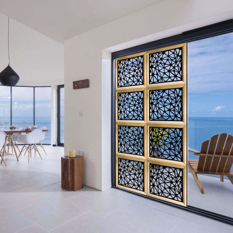 foto del prodotto atom moduli decorativi in legno e pvc misura 98x98 cm colore nero