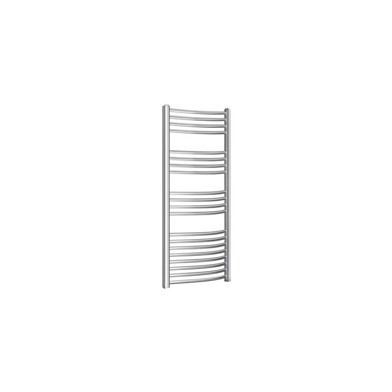 foto del prodotto aton scaldasalviette radiatore termoarredo 80x55 cm int.50 cromato da bagno a tubi tondi curvo trento