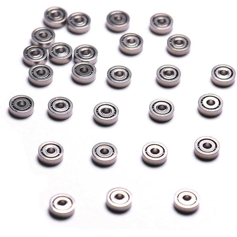 foto del prodotto atoplee 100pcs miniatura 681zz 1x3x1mm metallo scudo cuscinetti a sfera ruota rullo giocattolo modello