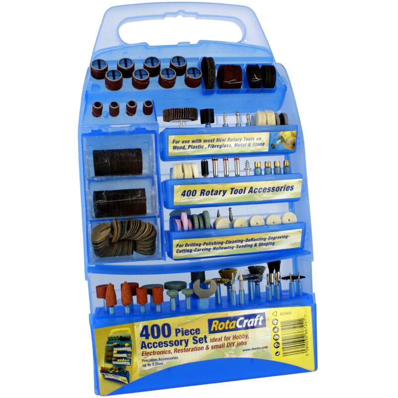 foto del prodotto atout loisir krick modelltechnik, set di accessori per mini trapano, 400 pz.