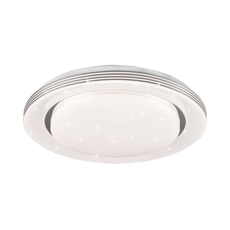 foto del prodotto atria plafoniera led con telecomando multifunzione con diffusore effetto cielo stellato d.38cm