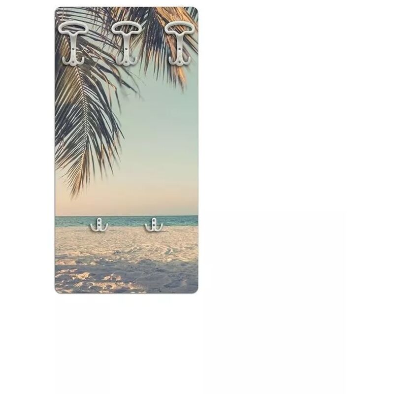 foto del prodotto attaccapanni palm in legno con 5 ganci, 45x90x1 cm