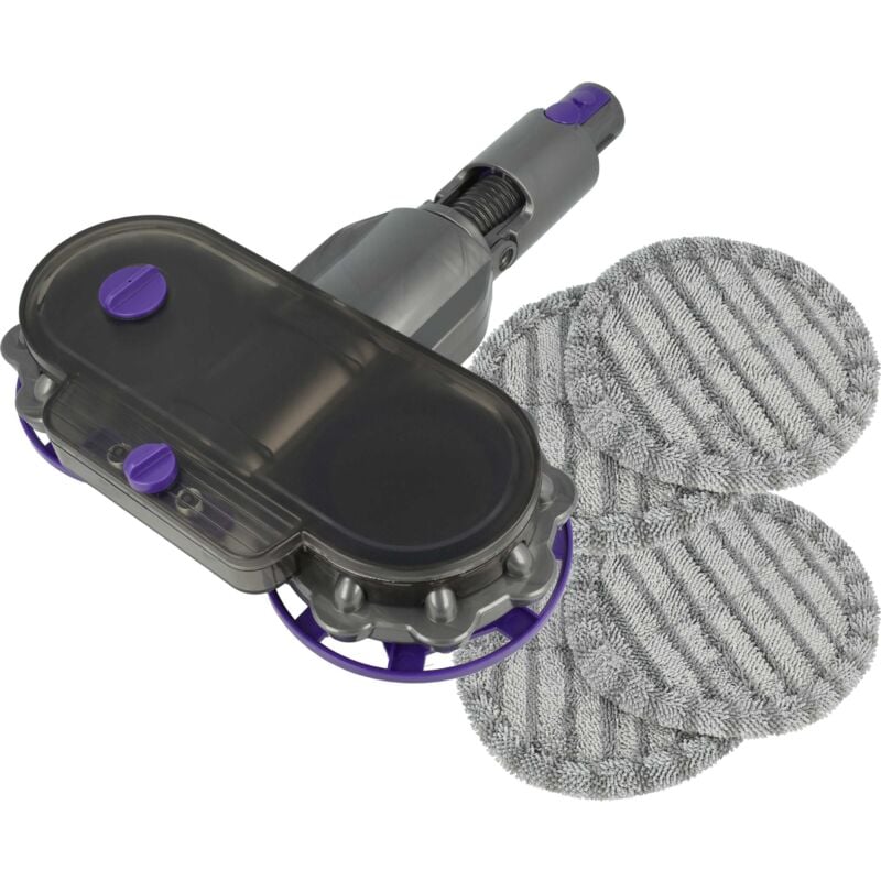 foto del prodotto attacco del mocio elettrico compatibile con dyson v15 detect absolute aspirapolvere incl. serbatoio dell acqua 4 panni di pulizia vhbw