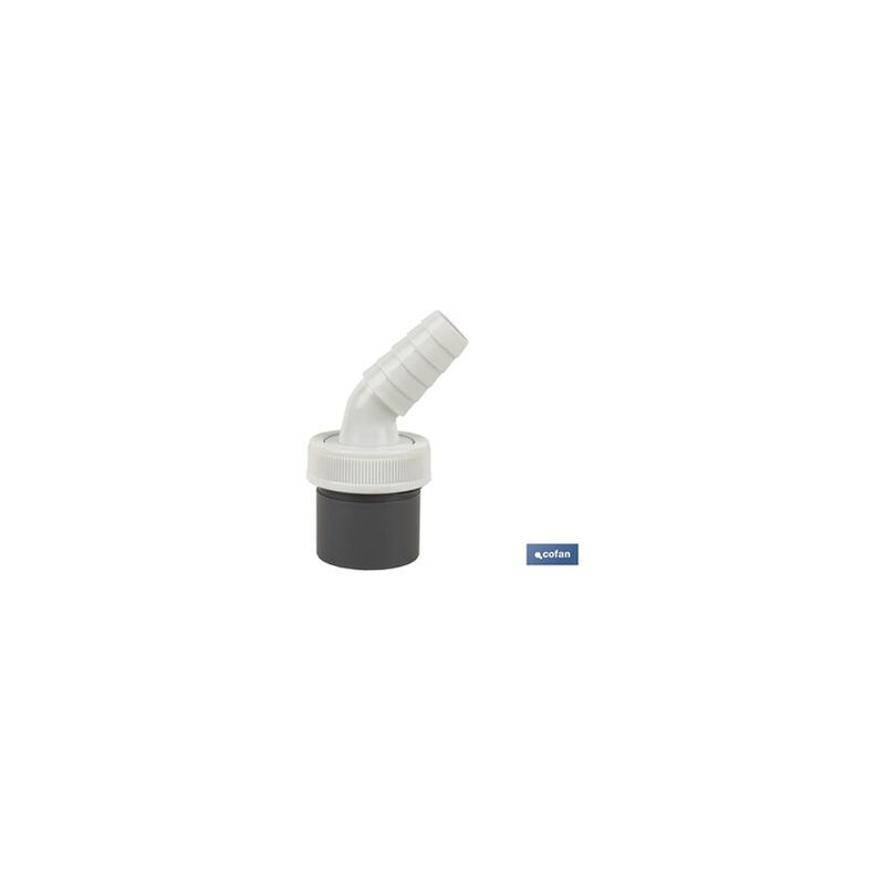 foto del prodotto attacco in pvc 40 mm con presa ausiliaria per elettrodomestici