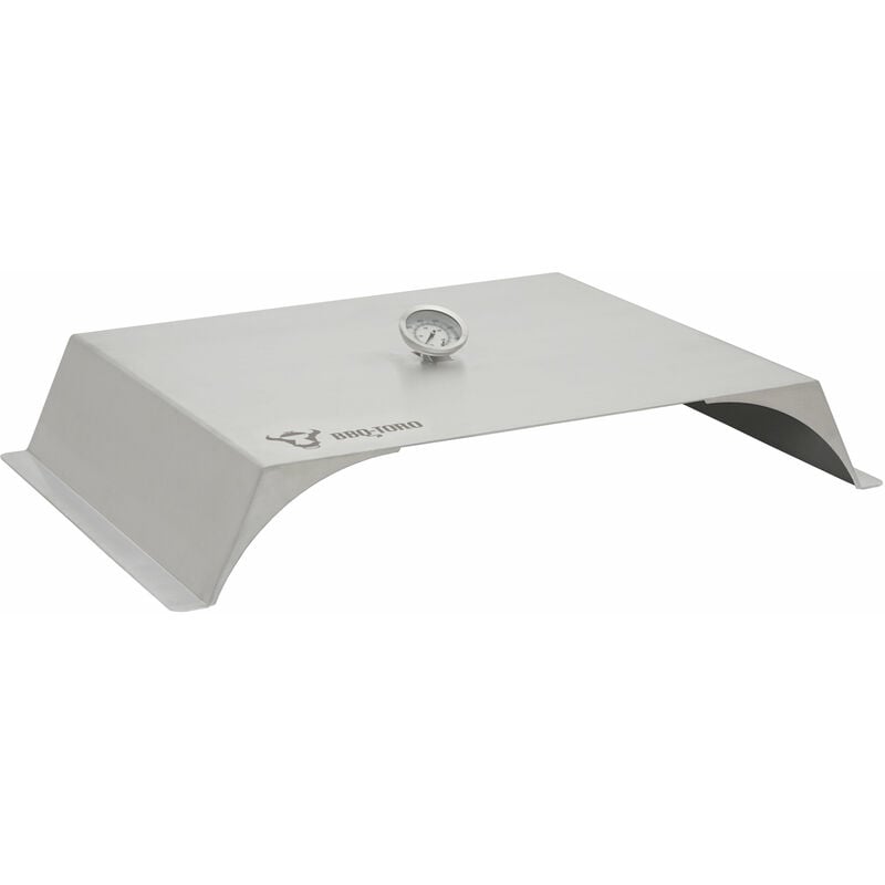 foto del prodotto attacco per pizza in acciaio inox per griglia a gas, 56 x 39 cm, copertura per pizza bbq toro