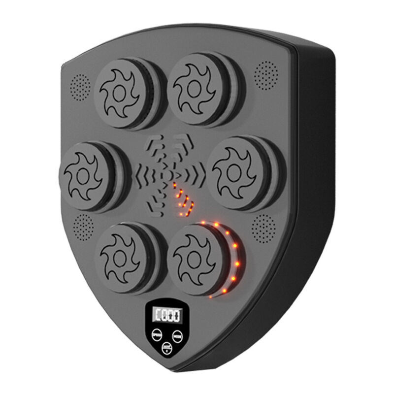 foto del prodotto attrezzatura musicale per il pugilato, attrezzatura per l allenamento del pugilato montata a parete in pu, tappetino da boxe a led, bluetooth, luci
