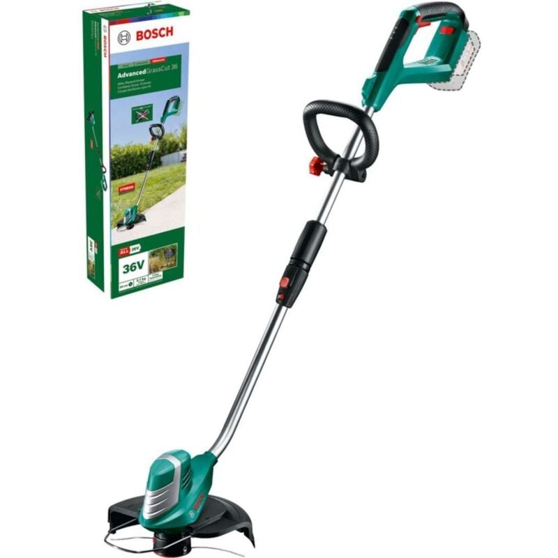foto del prodotto attrezzature da giardino tagliabordi aku da 36 v, portata 30 cm, senza batteria e caricabatterie 0600878n04 bosch