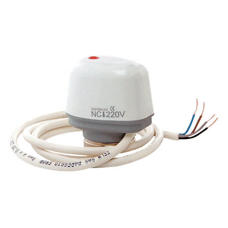 foto del prodotto attuatore elettrotermico normalmente chiuso comando elettrotermico con microinter. nc.30x1,5 230 volt