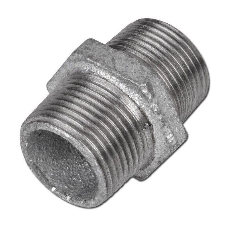 foto del prodotto atusa nipplo in ghisa doppia giunzione malleabile zincata 1 mf fig 280 acqua
