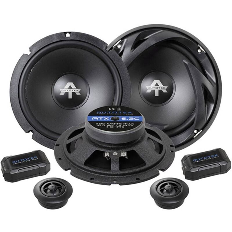 foto del prodotto atx 6.2c kit altoparlanti da incasso a 2 vie 200 w contenuto 1 kit autotek